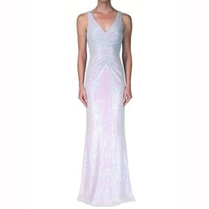 Badgley Mischa. Sparkling Mermaid Sequin Gown.